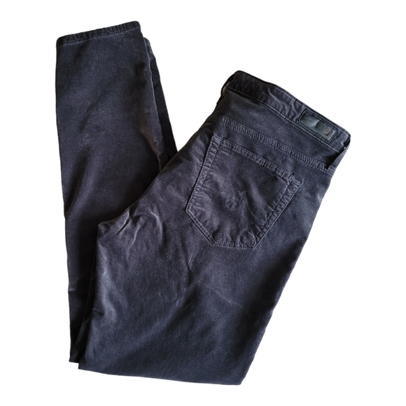 Ag Adriano Goldschmied The Stevie Ankle Slim Straight velvet jeans size 31 - Picture 2 of 13